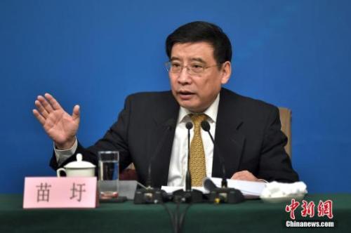 資料圖：苗圩。<a target='_blank' href='http://www.chinanews.com/'>中新社</a>記者金碩攝