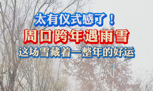 太有儀式感了！周口跨年遇雨雪 這場雪藏著一整年的好運(yùn)